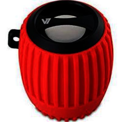 V7 Bluetooth Water Resistant Speaker -  Red